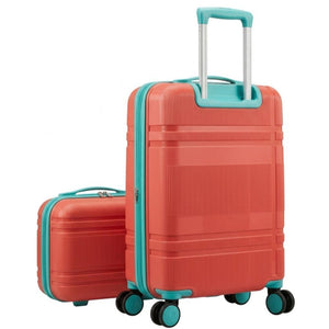Set Maleta De Cabina + Neceser Orange/Turquesa Marksman