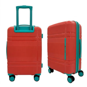Set Maleta De Cabina + Neceser Orange/Turquesa Marksman