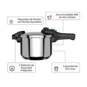 Olla A Presión Orion Pressure 8 L Wens