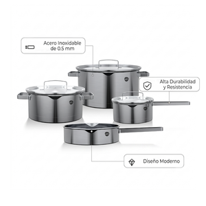 Batería De Cocina 7 piezas 550-7SS Wens
