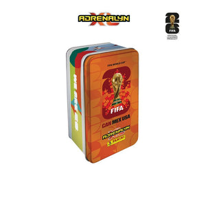 Tin Adrenalyn XL FIFA 2026 8 Sobres + Coin Card Naranja