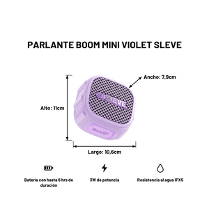 Parlante Boom Mini Violet Sleve