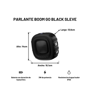 Parlante Boom Go Black Sleve