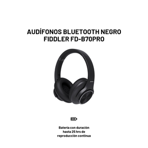 Audífonos Bluetooth Negro Fiddler FD-B70PRO