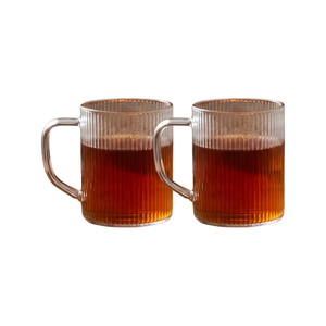 Set 2 Tazas Borosilicato Líneas 220 ml Lugano