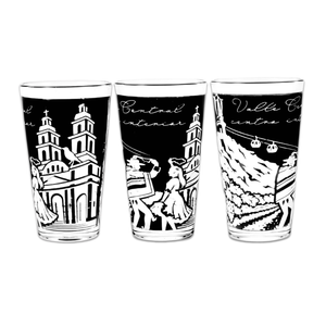 Set de 3 Vasos de Vidrio 450ml Colección Chile Pack 1. PRI26