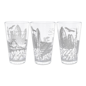 Set de 3 Vasos de Vidrio 450ml Colección Chile Pack 1. PRI26