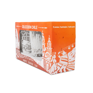 Set de 3 Vasos de Vidrio 450ml Colección Chile Pack 1. PRI26