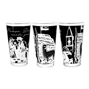 Set de 3 Vasos de Vidrio 450ml Colección Chile Pack 2. PRI26