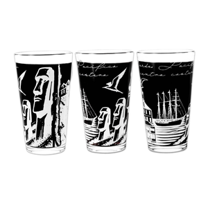Set de 3 Vasos de Vidrio 450ml Colección Chile Pack 2. PRI26