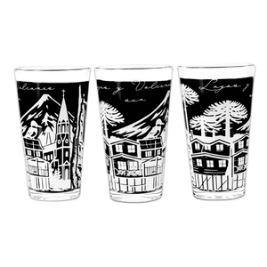 Set de 3 Vasos de Vidrio 450ml Colección Chile Pack 2. PRI26