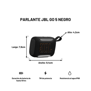 Parlante JBL Go 5 Negro