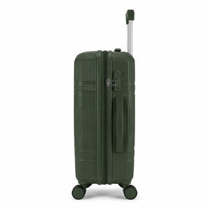 Combo 3 Maletas Premium Marksman Verdes Grande 28", Mediana 24" y Cabina 20"