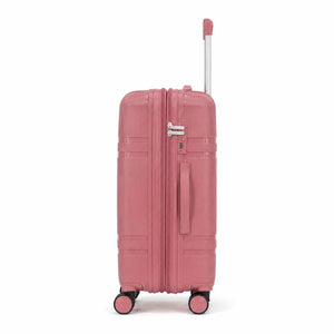 Combo 3 Maletas Premium Marksman Rosadas Mediana 24", Cabina 20" y Grande 28"