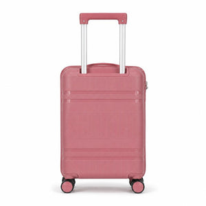 Combo 3 Maletas Premium Marksman Rosadas Mediana 24", Cabina 20" y Grande 28"