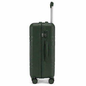 Combo 3 Maletas Premium Marksman Verdes Grande 28", Mediana 24" y Cabina 20"
