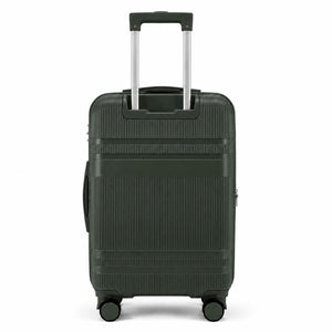 Combo 3 Maletas Premium Marksman Verdes Grande 28", Mediana 24" y Cabina 20"