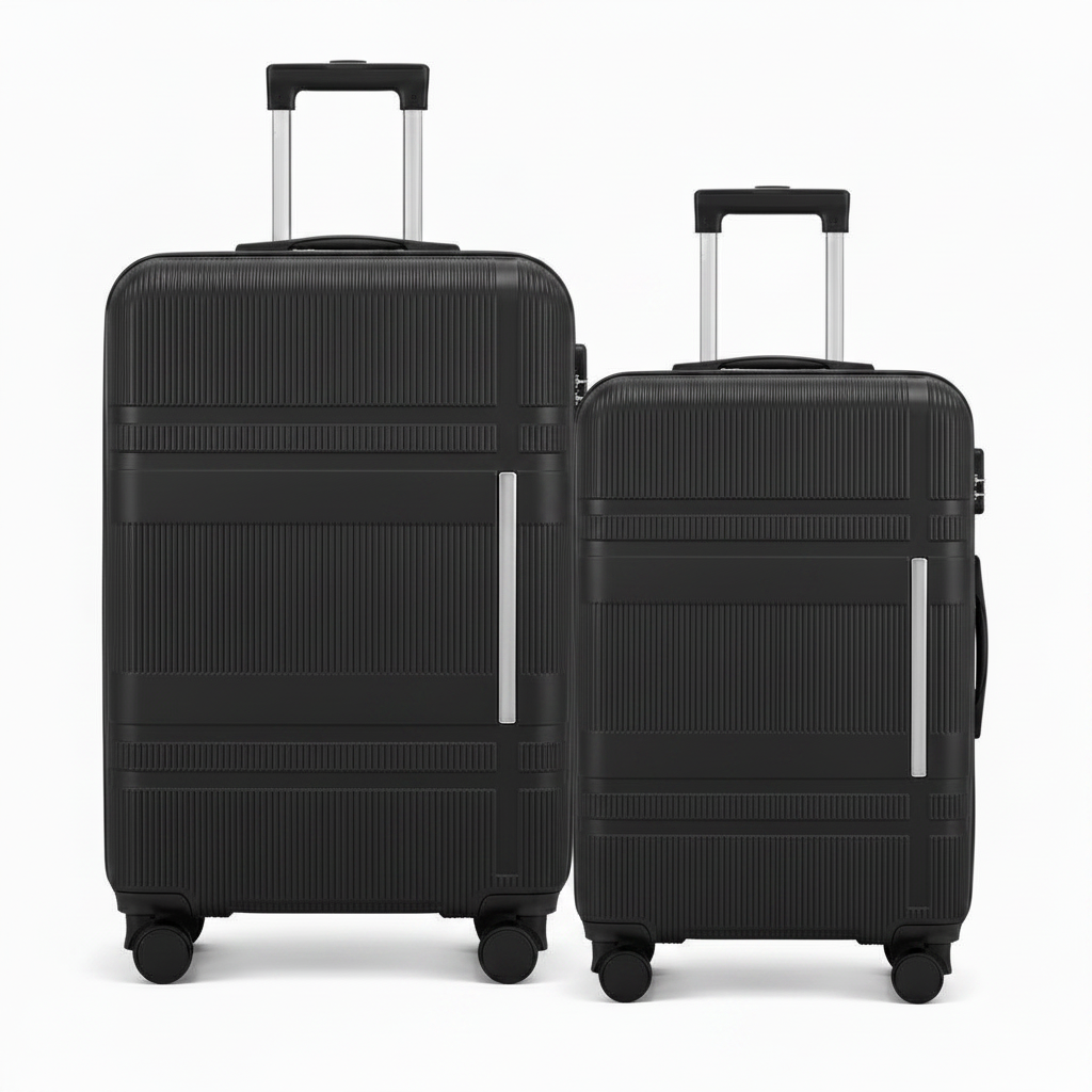 Combo Maletas M y L. Premium Marksman Negro  24 y 28 Pulgadas