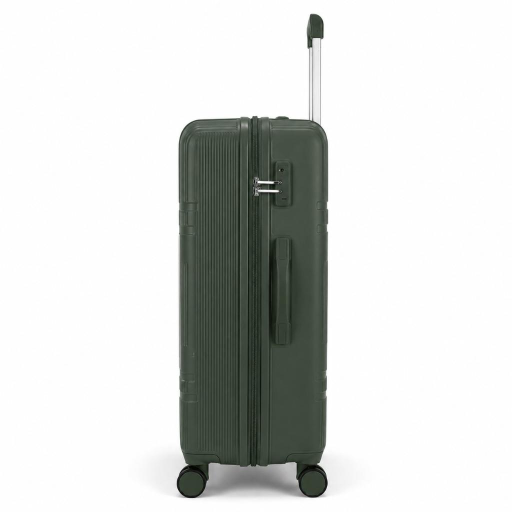 Combo 3 Maletas Premium Marksman Verdes Grande 28", Mediana 24" y Cabina 20"