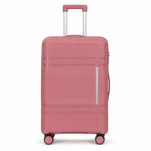 Combo 3 Maletas Premium Marksman Rosadas Mediana 24", Cabina 20" y Grande 28"