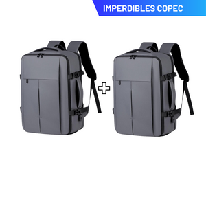 Set de 2 Mochilas de Viaje Viral T83 Expandibles hasta 38 L Gris + Gris Navigator