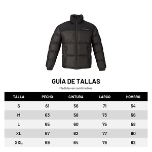 Parka Puffa Sport Copec Rallymobil Hombre Negra — Guía de tallas