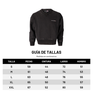 Polerón Street Crew Copec Rallymobil Unisex Negro WRC2026 — Guía de tallas