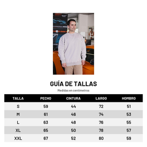Polerón Street Crew Copec Rallymobil Gris WRC2026 — Guía de tallas