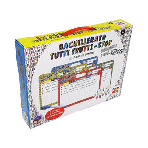 Juego de Mesa Bachillerato Tutti Frutti Stop 4 Pizarras Toyng
