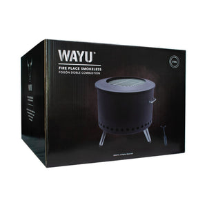 Fogón Doble Combustión Sin Humo 55 cm Negro Wayu