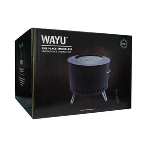 Fogón Doble Combustión Sin Humo 55 cm Negro Wayu