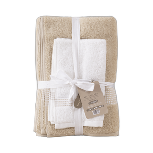 Set 3 Toallas de Baño Algodón 550 g/m² Millennial Arena Mashini
