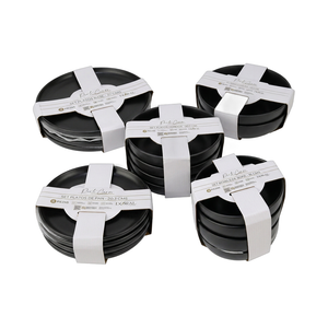 Set Vajilla 18 Piezas Cerámica con Ensaladeras Porto Cervo Negro Doral