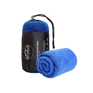 Toalla Microfibra Terry 60x120 cm Azul Pro Outdoor