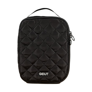 Combo Organizador de Viaje y Cosmetiquero 24cm x 18cm Gout Negro y Toalla de Playa Redonda 150 cm Colores surtidos.