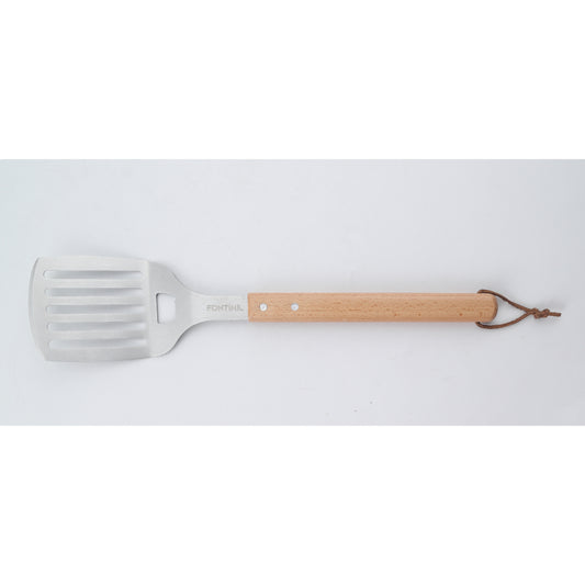 Espátula Acero Inoxidable Mango Madera 44 cm Fontina