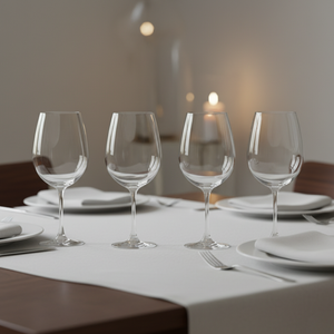 Combo Set 4 Copas de Vino 585 ml + Set 4 Copas de Cóctel 620 ml Hausmann