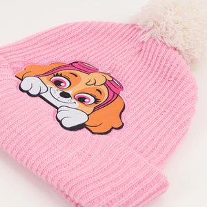 Combo Skye Paw Patrol: Chaqueta Impermeable Niña Rosada + Gorro Toddlera