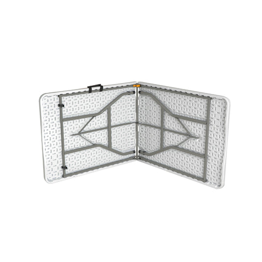 Combo Total Beach: Mesa Plegable 180m Blanca + Mochila Cooler Impermeable 15Lt Gris + 6 Vasos Acrílicos para Agua de 400 ml (3 sets de 2 unidades) + 2 Sillas Plegables Apoyabrazos Negro Navigator