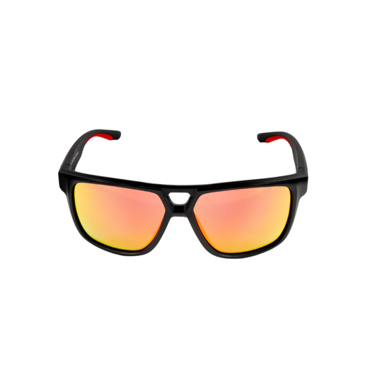 Lente De Sol Chaleco Storm Black Matte Rojo