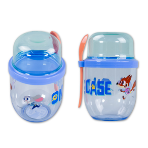 Combo Mochila Saxoline Homeschool 13Lt Sirena Azul y Vaso Yogurt Zootopia