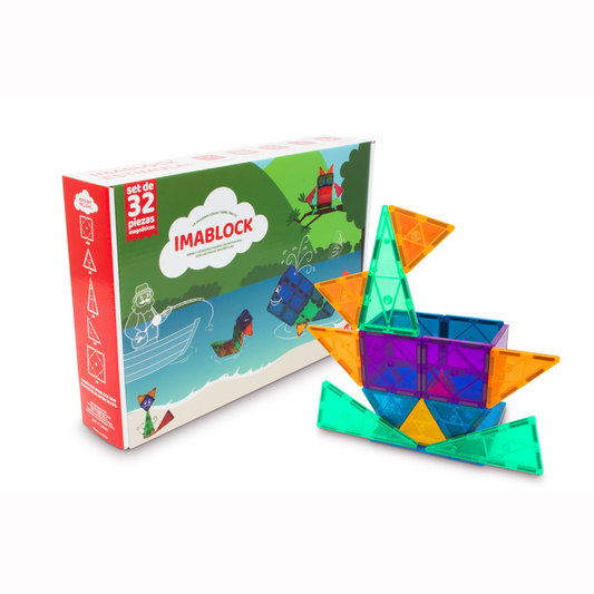 Combo Imanes IMABLOCK 32 piezas + 100 piezas