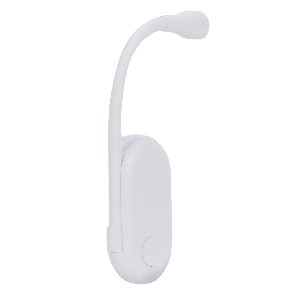 Luz de Lectura - Mini Clip Compacta Y Portable - USB Blanco