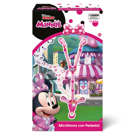 Set Microfonos Con Pedestal Minnie Disney