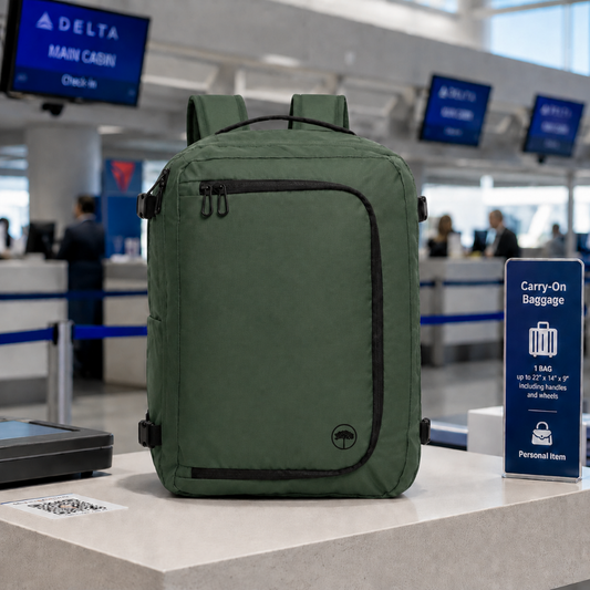 Mochila de Viaje Viral Llaima Expandible 32L Dakota Verde Oscuro