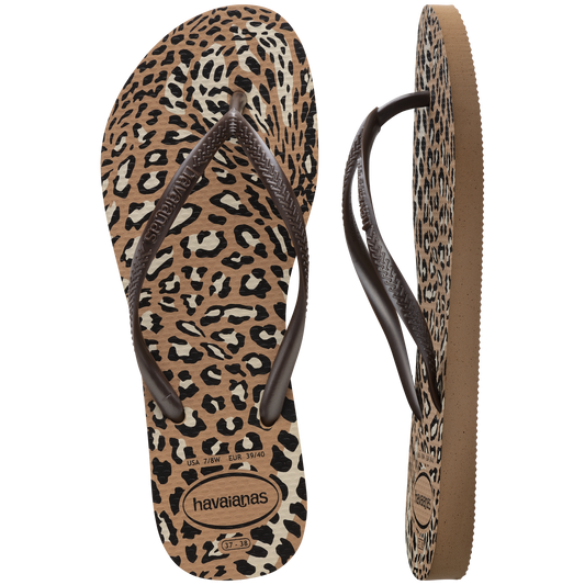 Sandalia Mujer Slim Animal Print Havaiana Cafe