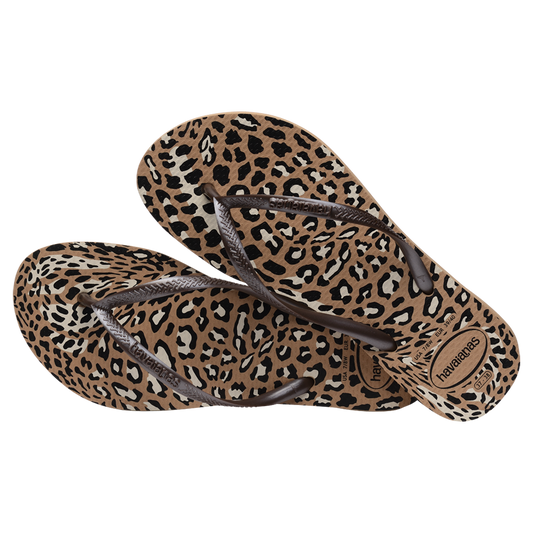 Sandalia Mujer Slim Animal Print Havaiana Cafe