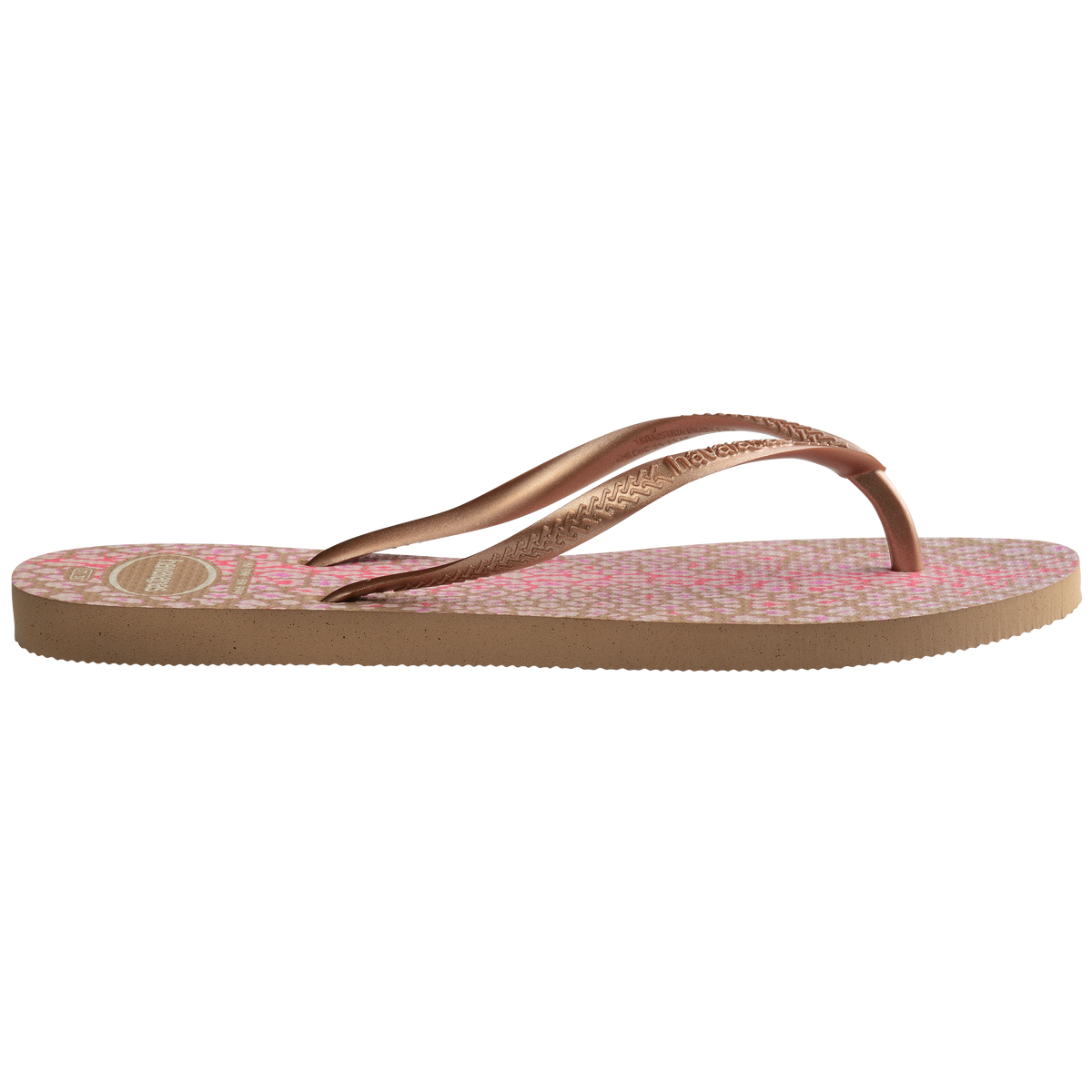 Sandalia Mujer Slim Animal Havaiana Rosa