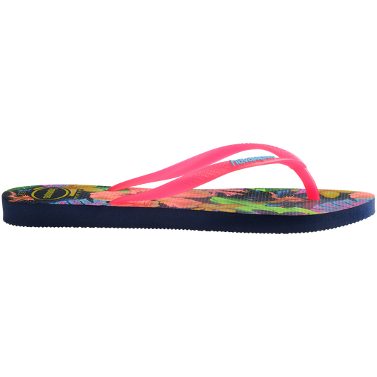 Sandalia Mujer Slim Neon Flora Havaiana Fucsia