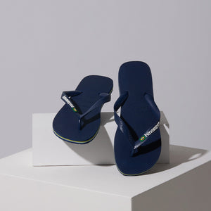 Sandalia Hombre Brasil Havaiana Azul Marino